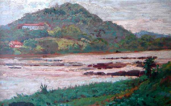 Artur Timoteo da Costa Paisagem do Rio Preto no Vale do Paraiba Germany oil painting art
